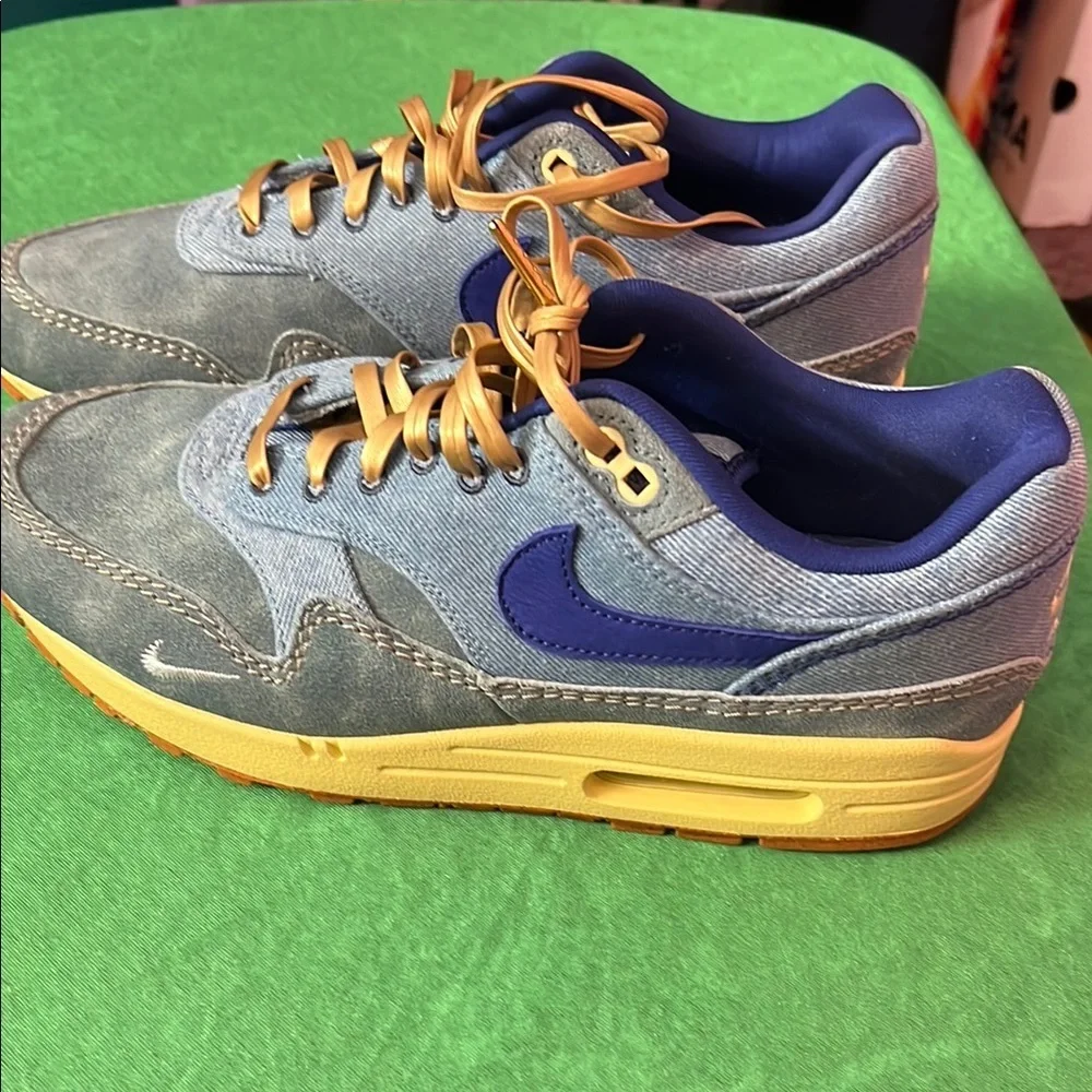 Nike Air Max Dirty Denim 10 Blue and Gold